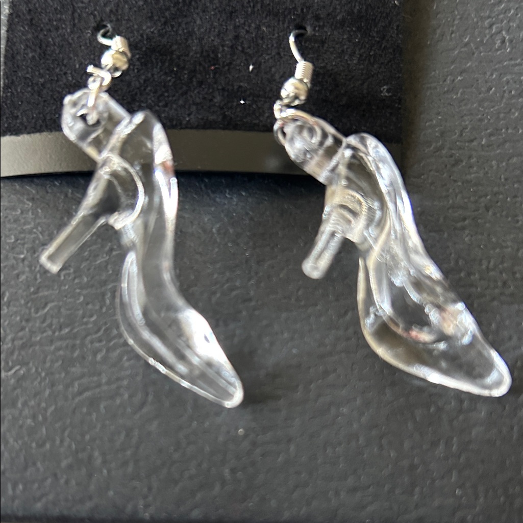 Chic Transparent High Heel Cinderella Earrings